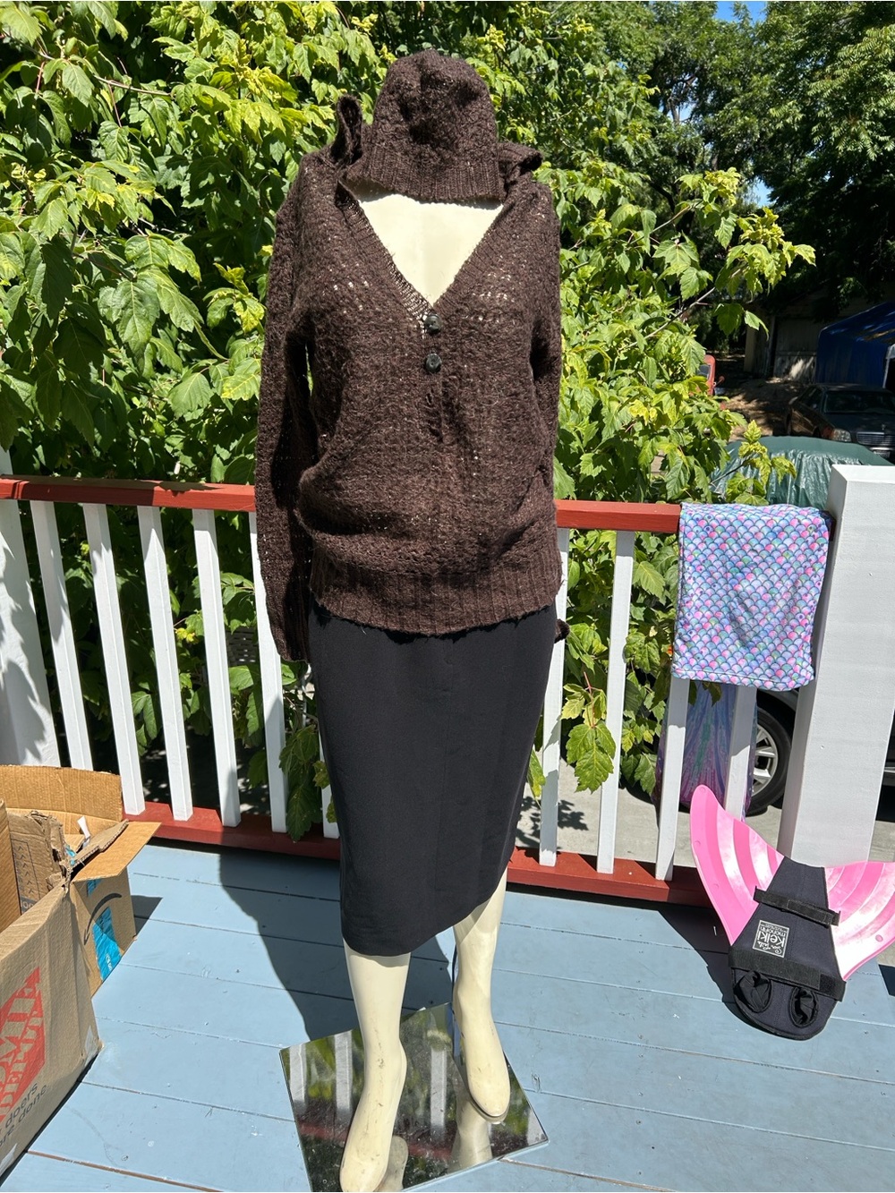 Chunky Knit Hooded Cardigan